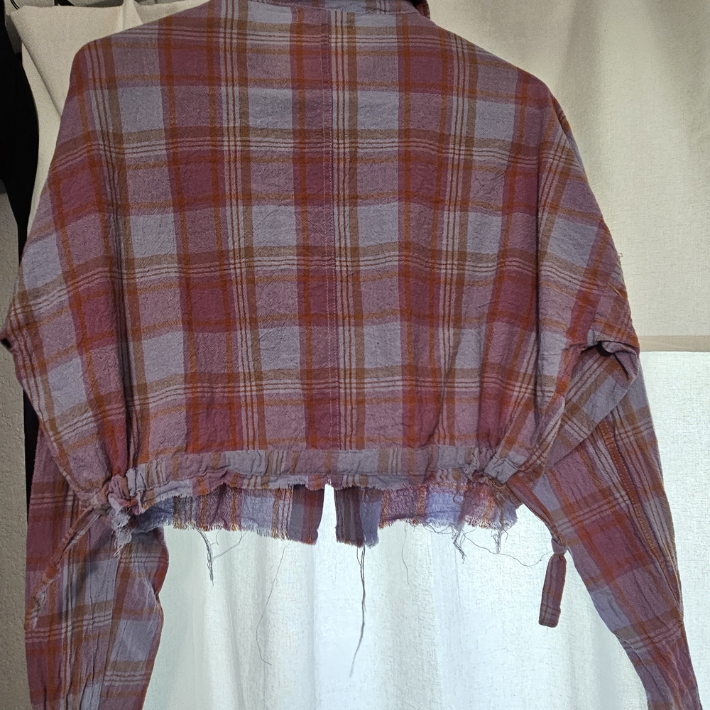 Gilded Intent Purple and Red Plaid Button Down Shirt